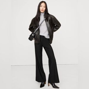 NWT Banana Republic Mid Rise Flare Stretch Wool Blend Pant Sz 8 (#828950)